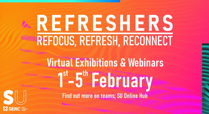 Refreshers. Refocus, refresh, reconnect. Virtual Exhibitions and webinars 1-5 February